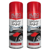 2X Auto Extreme Red Primer Paint 250ml Spray Paint